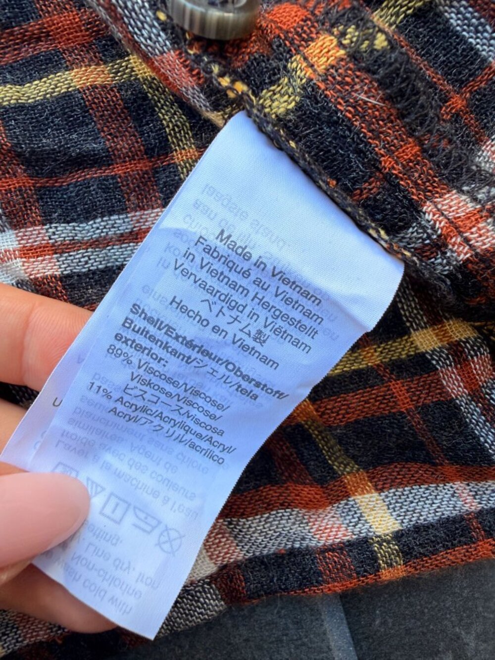 madewell fall blouseXSplaid button down dainty cozy - Picture 5 of 7